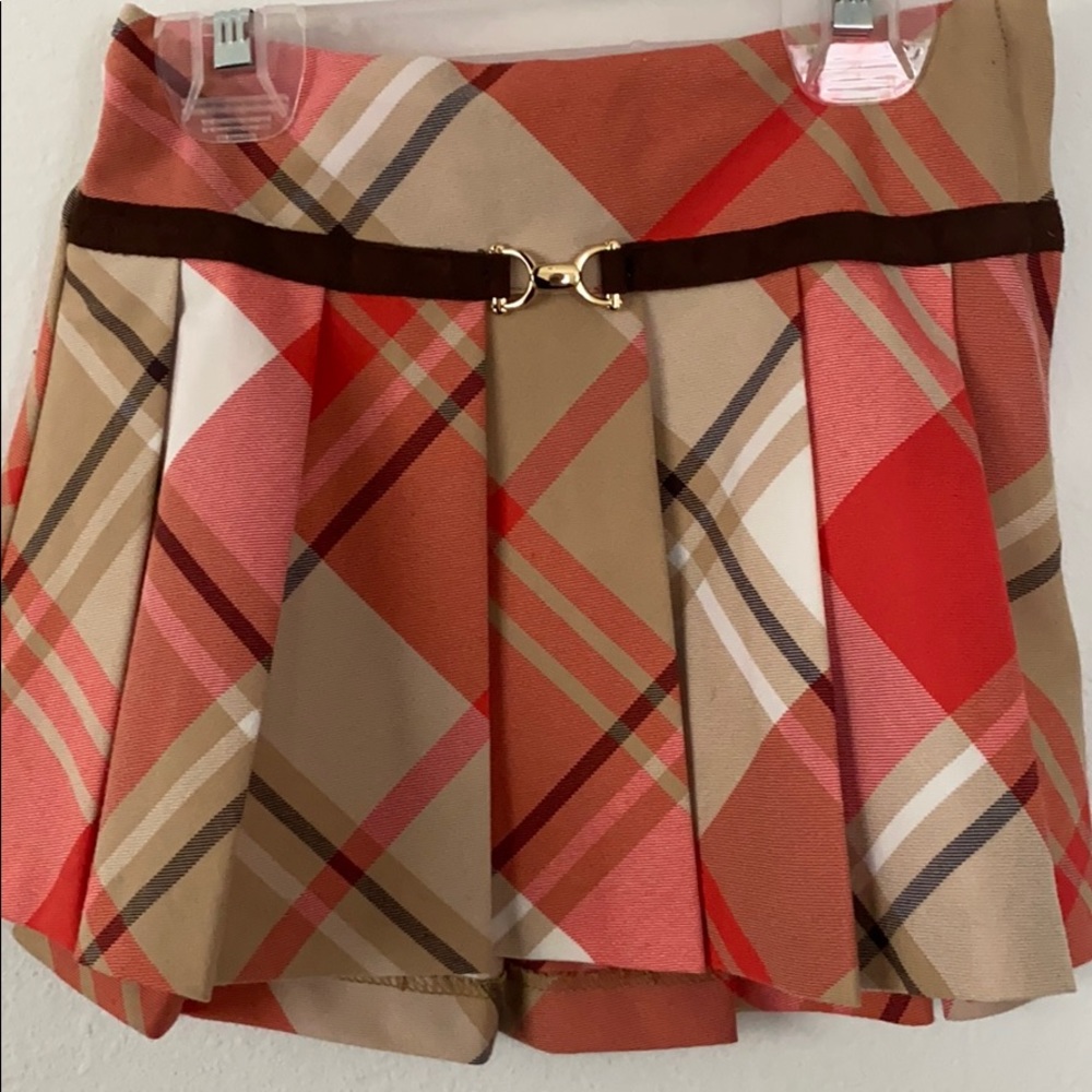 Cute plaid skirt for toddler girl